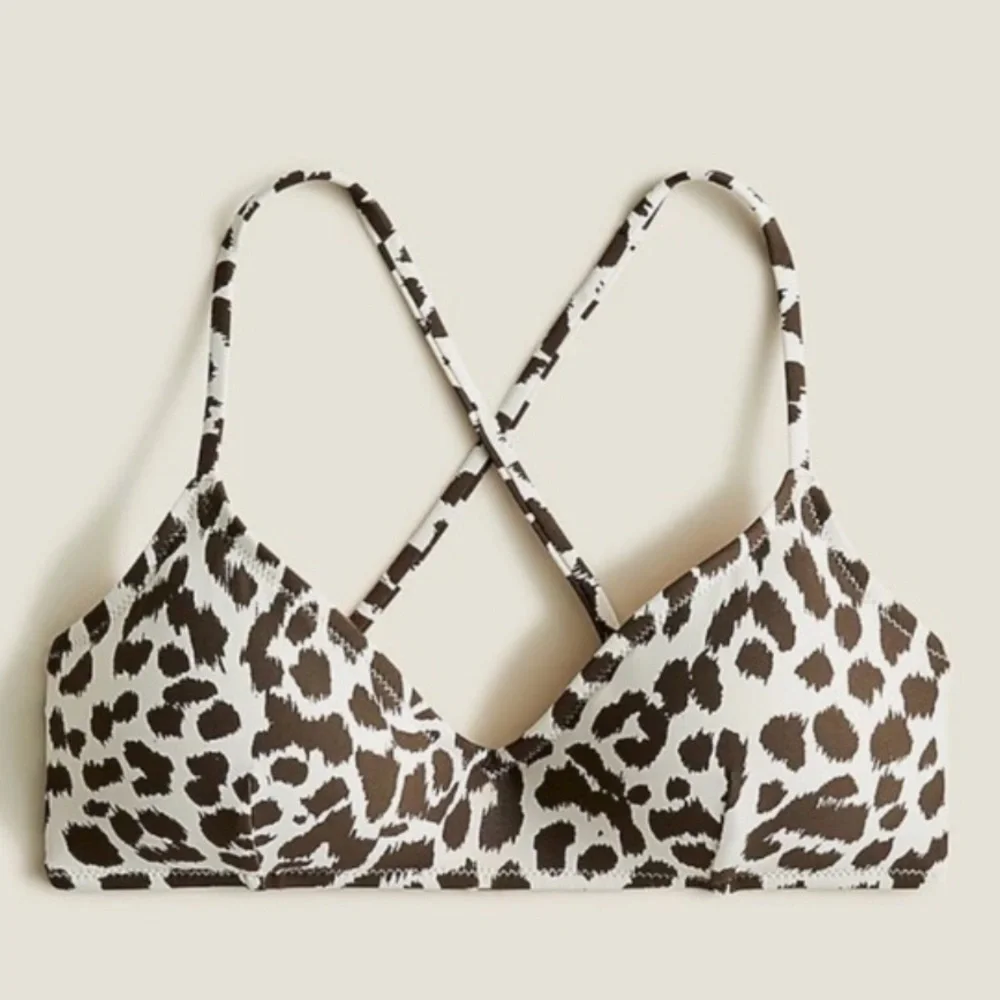 JCrew Leopard Bikini + rash guard - Picture 6 of 6